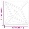 Wall Panels Star 12 pcs White Star 50 x 50 cm XPS Foam
