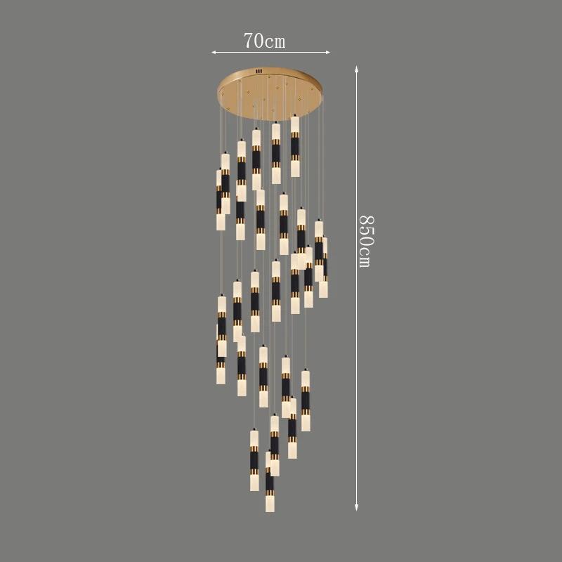 Nordic Home Staircase Pendant Lamp Modern Luxury Decoration Restaurant LED Pendant Lamp Living Room Indoor Lighting Fixtures