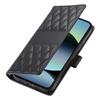 For Xiaomi Poco X7 Pro 5G/Redmi Turbo 4 5G Case Rhombus Stitching Wallet Stand Leather Phone Cover with Long/Short Strap