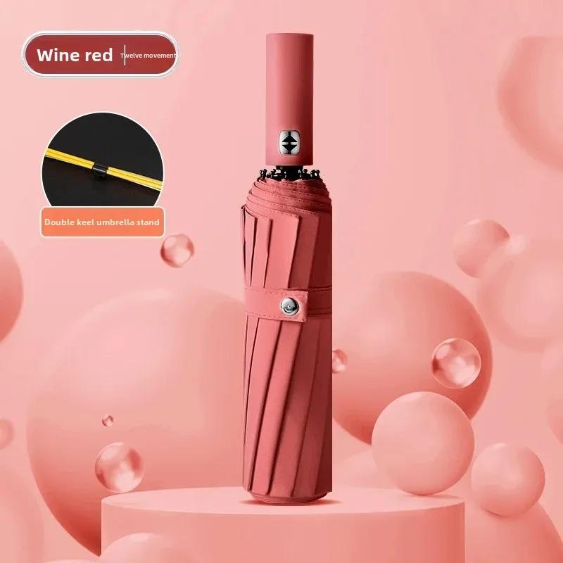 Automatic Large Size Sun And Rain Umbrella 24 Bones Sunshade Umbrella For Outdoor