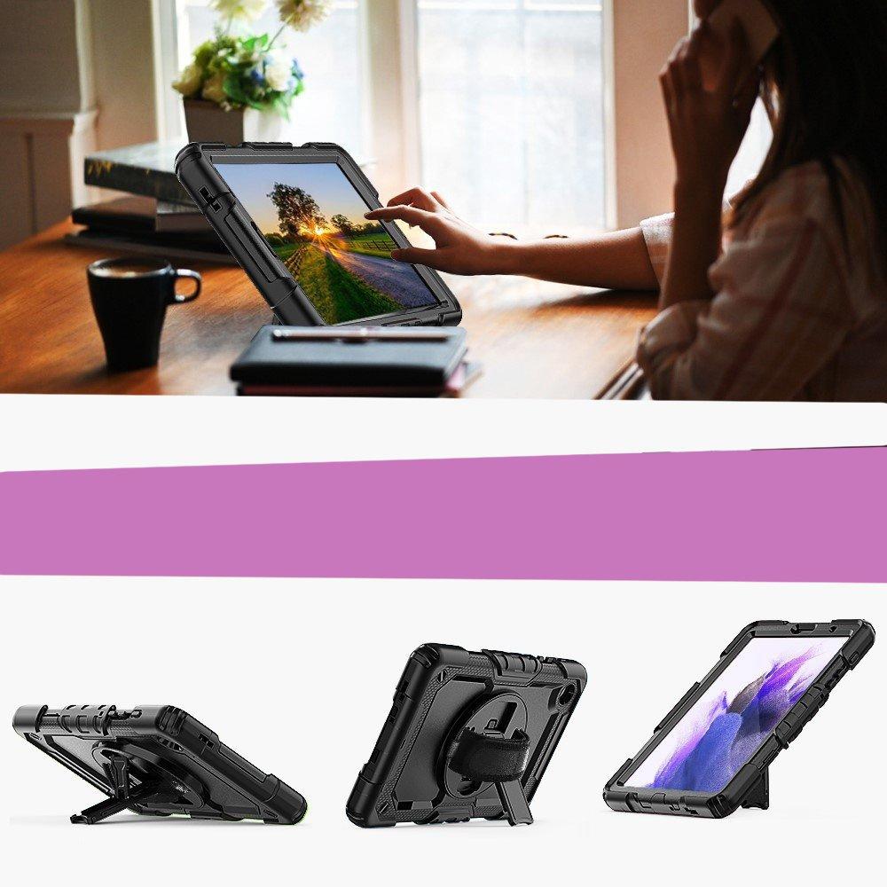 Case for Samsung Galaxy Tab A7 Lite 8.7 T220 / T225, Armored with Screen Protection, Black