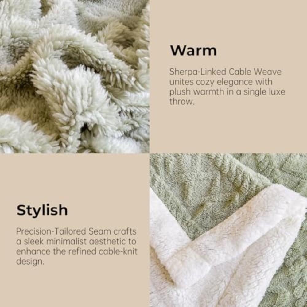 Gifts Soft Warm Blanket Thick Warm Reversible Sherpa Blanket Cozy Fuzzy Fleece Throw Blanket Cozy Home