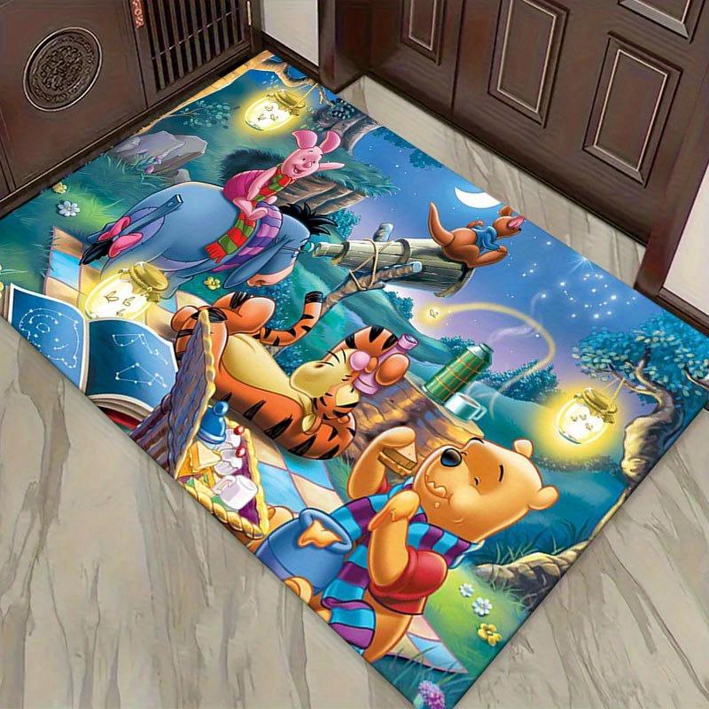 

1pc Disney Winnie the Pooh Pattern Carpet Area Rug Non slip Carpet Hand Washable Floor Mat Suitable For Living Room Bedroom Home Decor 60cm by 90cm