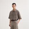 Men's 2025 Summer Loose Fit Short Sleeve Lapel Shirt