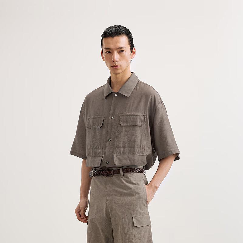 Men's 2025 Summer Loose Fit Short Sleeve Lapel Shirt