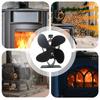Stove Fan Fireplace Blower Non Electric Thermal Burning Stove Fan Warm Air Circulating Blower Sturdy Wood Log Burner Fan Stove