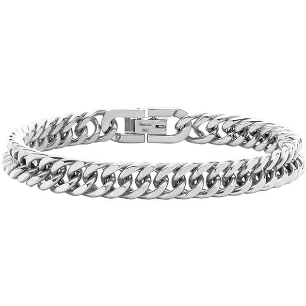 5-teiliges Set aus kubanischem Figaro-Armband aus Edelstahl – lichtechtes, modisches Freizeitaccessoire aus Titanstahl
