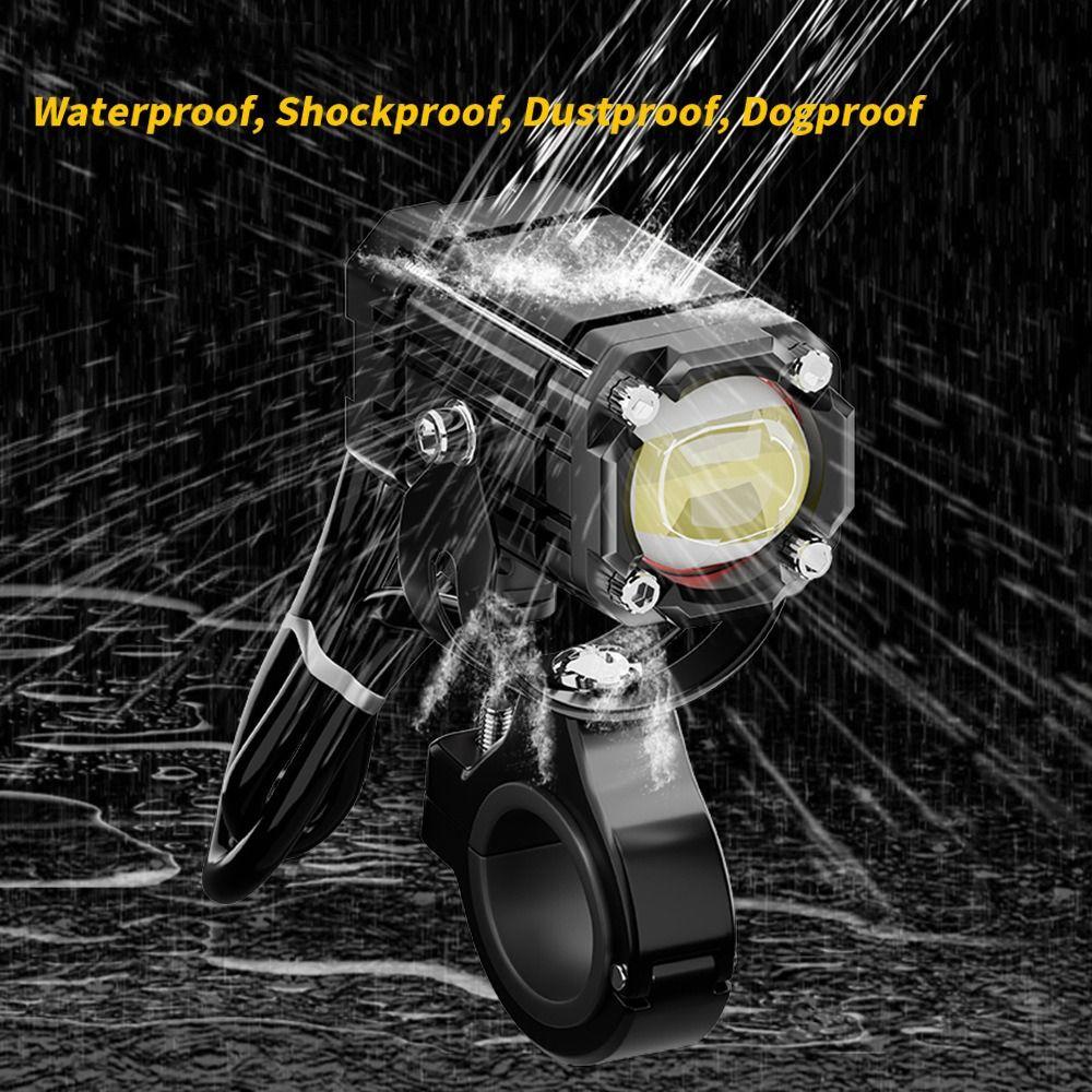 2pcs Super Bright Motorcycle LED Headlight Waterproof Motorcycle Spotlight Electric Vehicle