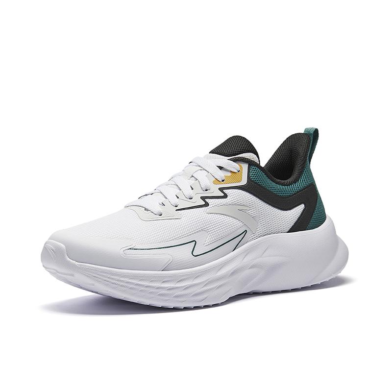 Anta Fashionable Comfortable Versatile Non-Slip Wear-Resistant Low-Top Casual Running Shoes Men Sneaker White Green 912525571-2