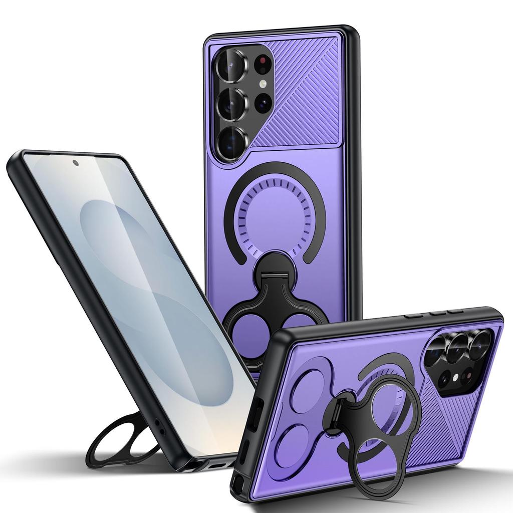 Samsung S25 Ultra Dual Ring Stand Magnetic Drop-Proof Case for S24 PLUS A16/A26