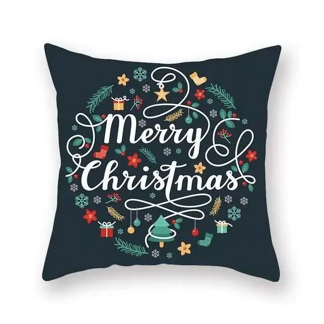 Christmas Themed Pillowcases Car Accessories Office Santa Claus Guest Sofa Home Pillowcases