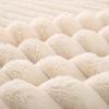 Coperta in Flanella Monocolore Morbida Coperta in Finta Pelliccia di Coniglio Calda Accogliente Copriletto per Divano Letto Viaggio a Quadri