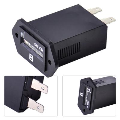AC 100-250V Sealed Hour Meter Counter Hourmeter Timer 6 Digit Display for Electromechanical Engine Generator Truck Car Boat