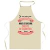 Tablier De Cuisine - Chantier Superwoman - Coton Épais - Imprimé En France - Liens Ajustables