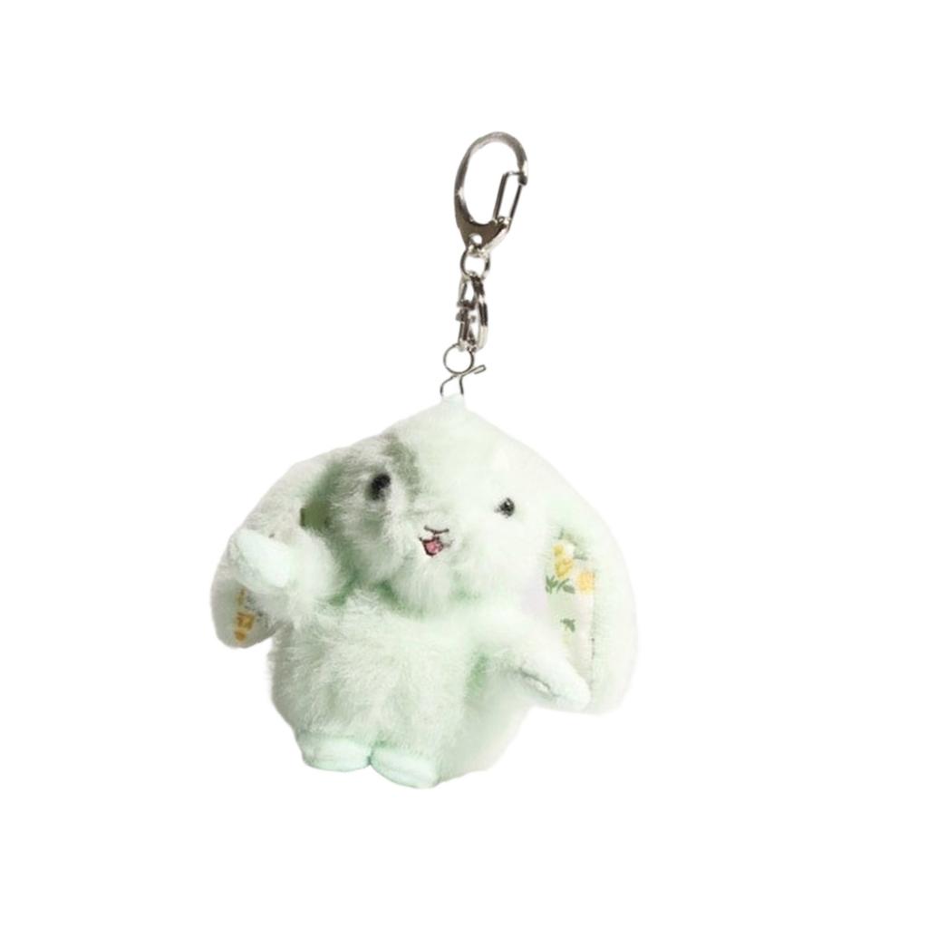 Cuteness Rabbit Plush Keychain Soft Figure Keyring Backpack Ornament Keychain Accessory PP Cotton Texture for Daily