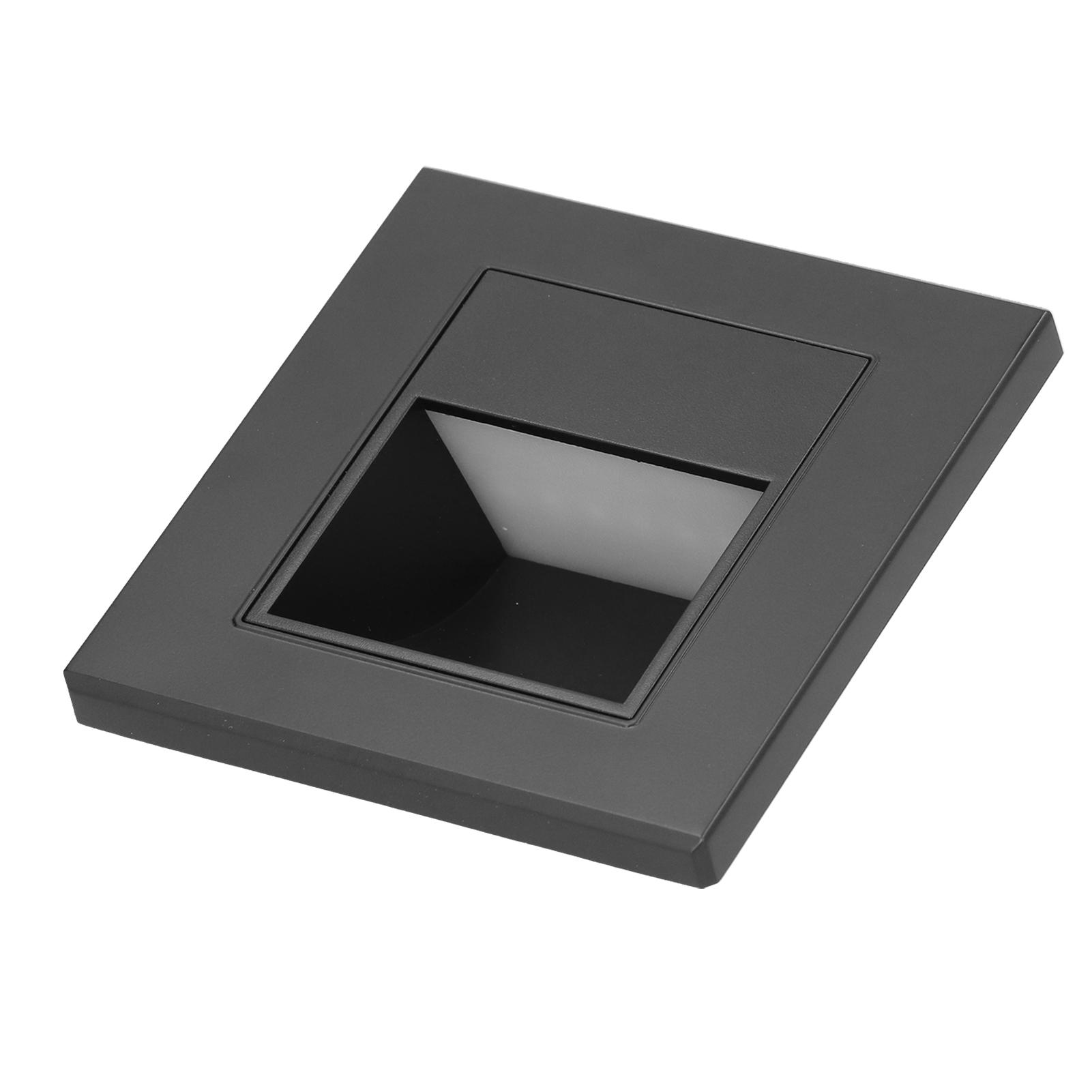 

LED Step Lamp Recessed Stair Light for Stairway Corridor Lighting Warm White Light 85‑220V чёрный