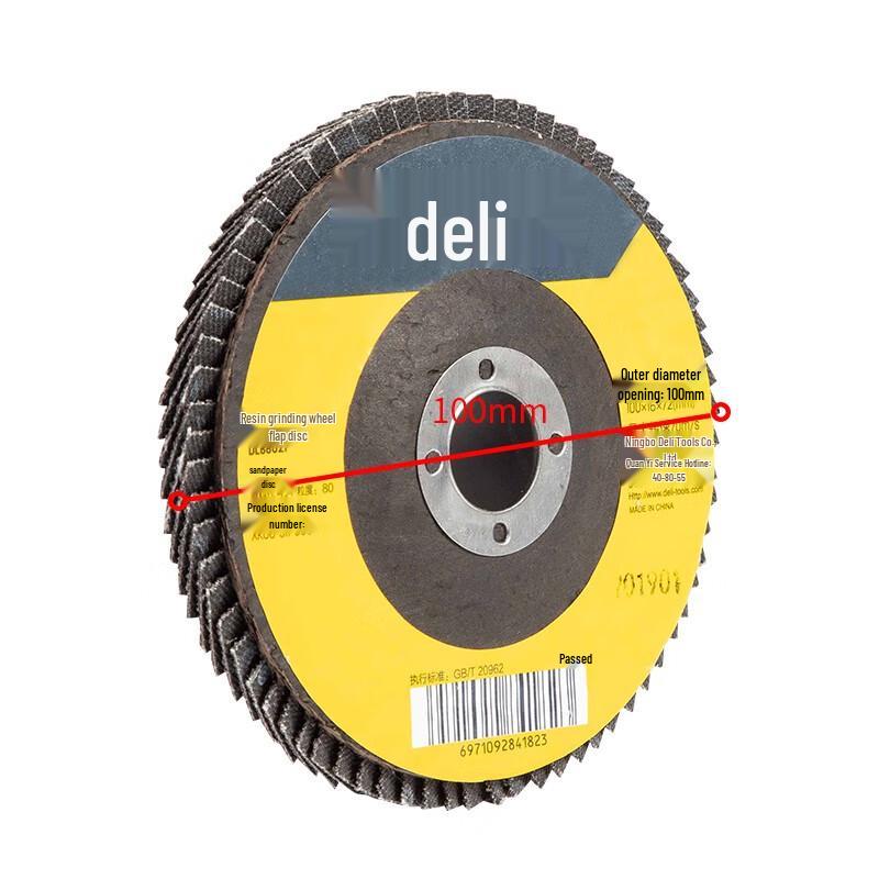 Deli Angle Grinder Flap Discs (15-Pack)