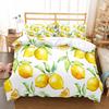 Lemon Duvet Cover Set Fresh Fruit Pattern Comforter Cover Double Single King Size For Kids Teens Adults Bedding Set Quilt Cover