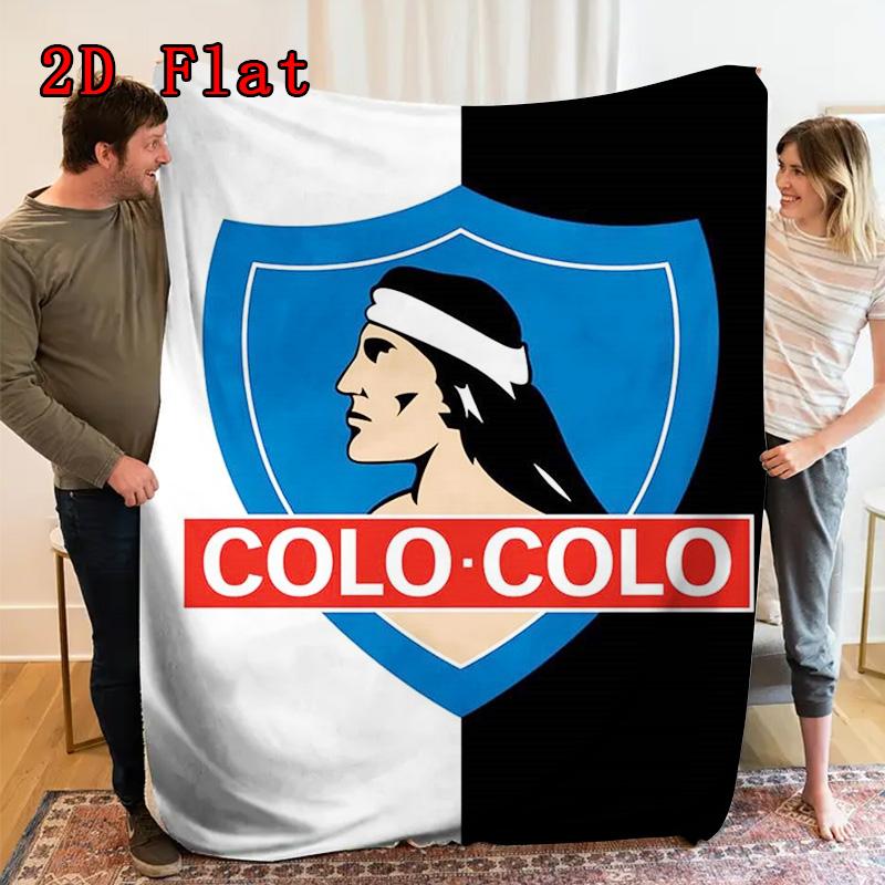 colo colo logo 2D Flat Pattern Flannel Blanket High quality All Seasons Warmth and Comfort Perfect for Christmas Gifts.MMT0918038