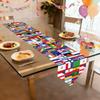 1pc Soccer/Football Party Table Flag Table Centerpiece Soccer Birthday Decorations Sports Theme Party Table Runner Table Cover