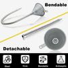 Funnel Automotive Steel Bendable Universal Spout Funnel with Filter and 23.6" Flexible Pipe Long Neck Oil Funnel for All Automotive Oils, Lubricants,