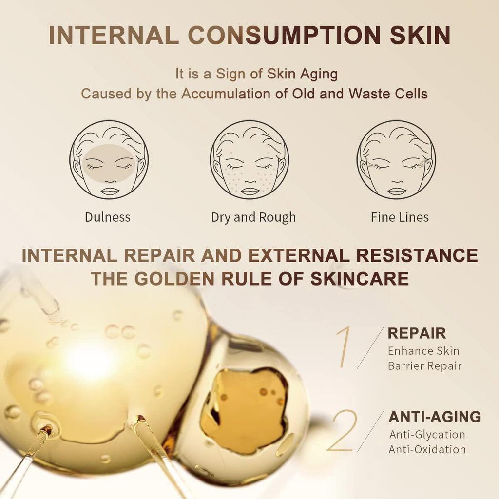 Blekende øyekrem, pleie øyehud, fuktighetsgivende og hydrerende, lysende og oppstrammende øyehudpleiekrem