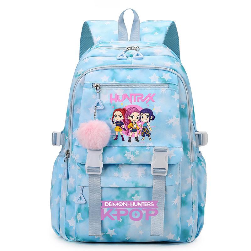 Zaino per Scuola Cartone Animato Kpop Studente Grande Capacità Zaino Ragazza Zaino Scolastico
