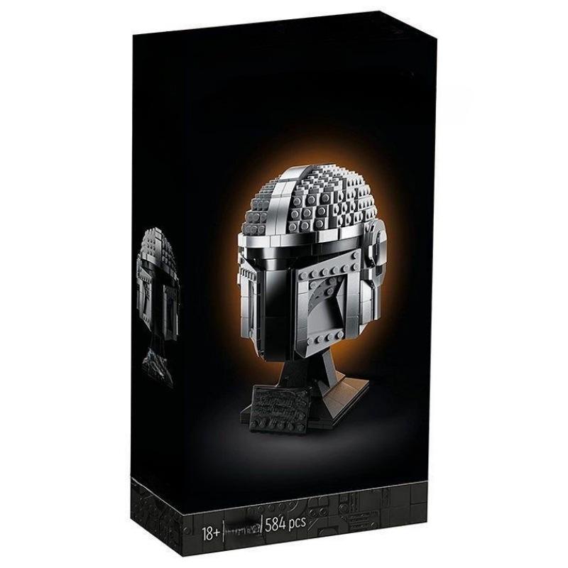 Star Wars Mandalorian Scout Helmet Mask Small Pieces Assembly - A Gift For Children - Educational Building Blocks Toy
