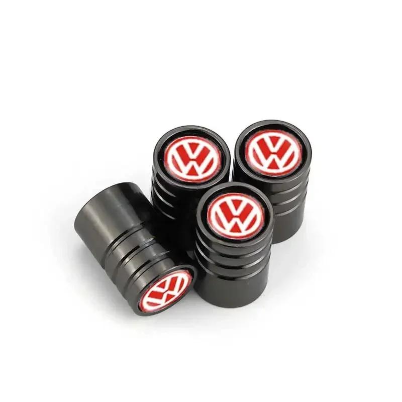 

For VW New 4PCS Anti-rust Car Wheel Tyre Tire Valve Stem Caps Cover For Volkswagen Rline GTI Golf Bora Scirocco POLO Sharan Sa