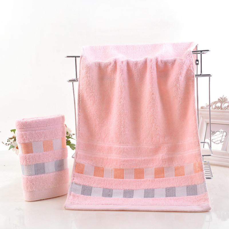 Premium Cotton Thick Absorbent Face Towel Soft Washcloth For Home Use In Blue Yellow And Pink