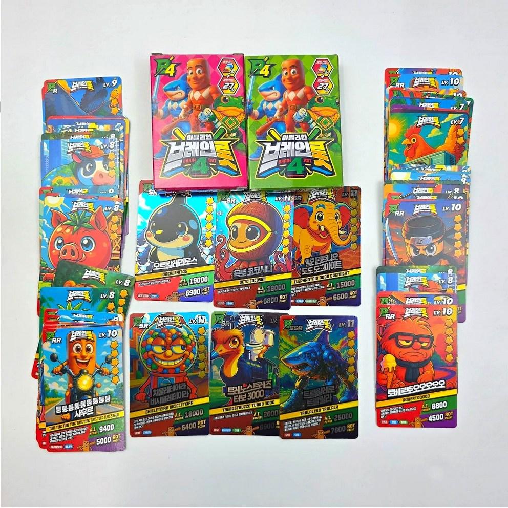 

[Бесплатная доставка/Доставка в день заказа] Итальянский Brainlot 4-й Боевой Набор Карточек Включает Голокарты [Рынок Elevik]