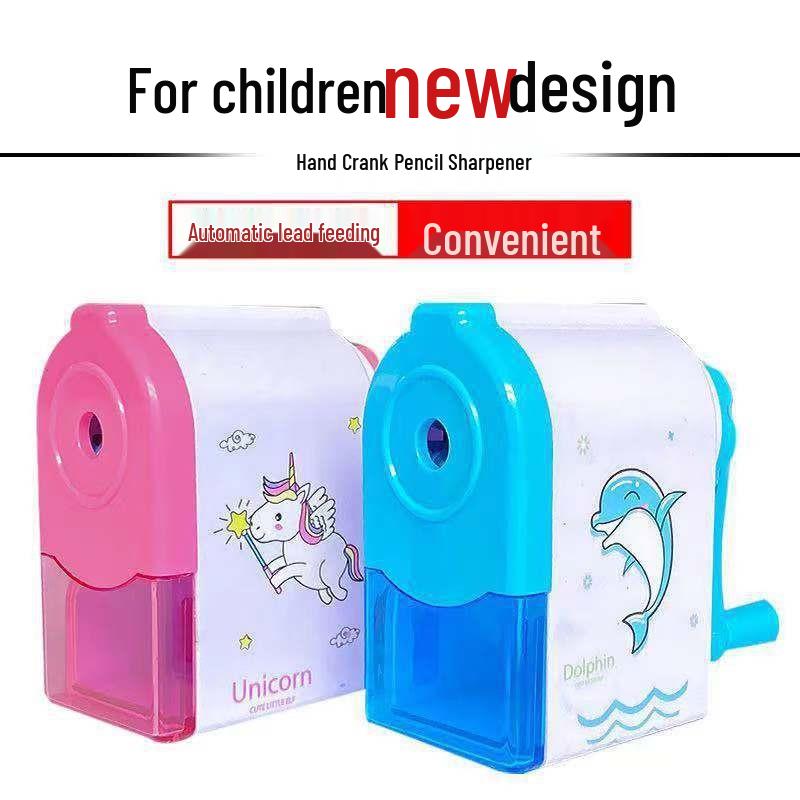 Chenxi Dolphin Hand-Crank Pencil Sharpener for Students