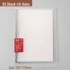 Clear Cover Detachable A4 Notebook, A5 Junior High Notebook, B5 Diary