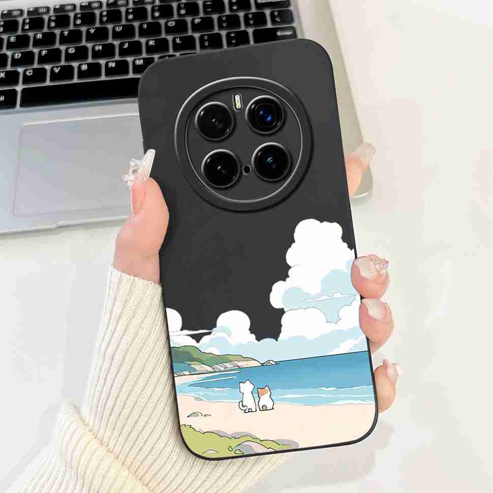 For Honor Magic7 Pro Case PTP-N49 Luxury Painted Cover Soft Silicone Phone Case For Honor Magic7 Magic 7 Pro Cover Funda Housing