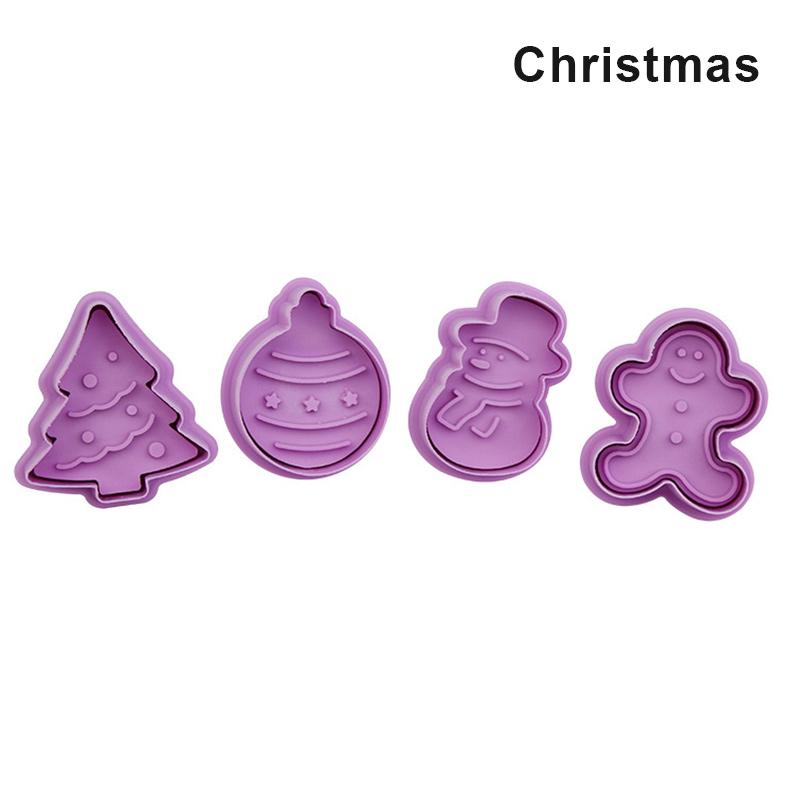 Christmas Cookie Cutter Stamp Cat Shape Mold Pastry For Baking Biscuits Christmas Cookie Type Cake Decor Cookie Cutters