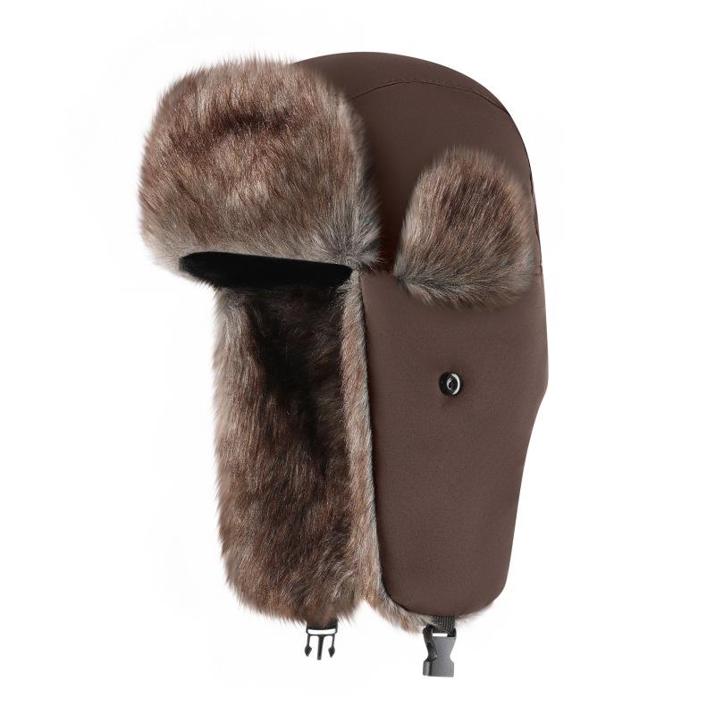 Large Supply of Waterproof Cloth Lei Feng Hat Outdoor Ear Protection Hat Ski Hat Snow Hat Winter Hat Good Source