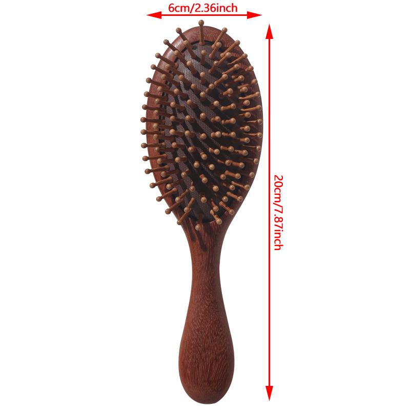 1Pc Sandalwood Comb Professional Healthy Paddle Cushion Hair Loss Massage Brush Hairbrush Comb Scalp Hair Care Healthy