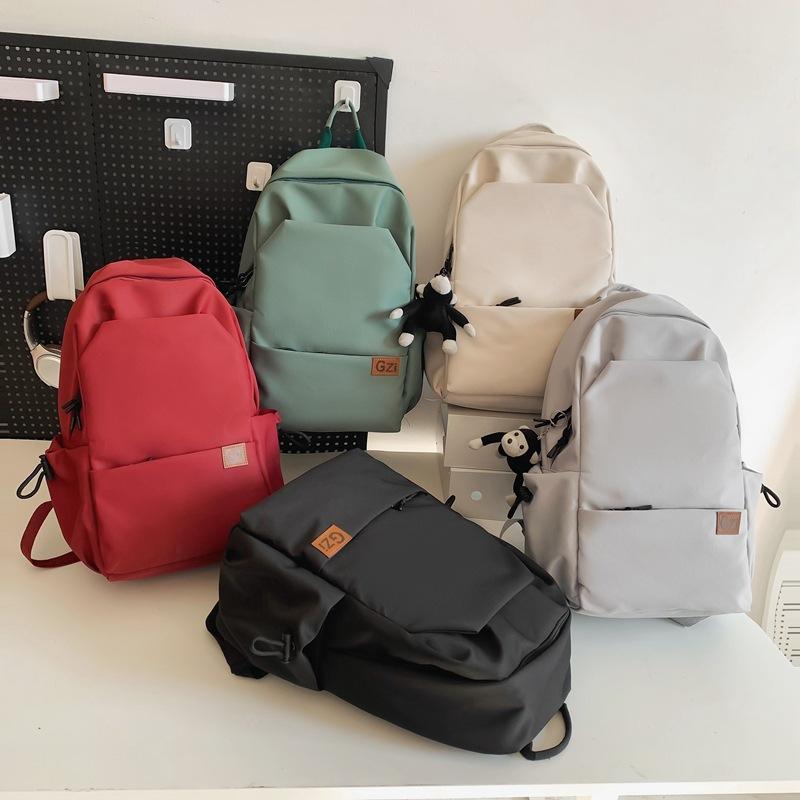 Studentenrucksack, Herren-Sportrucksack, einfarbig, Reiserucksack für Damen und Mädchen