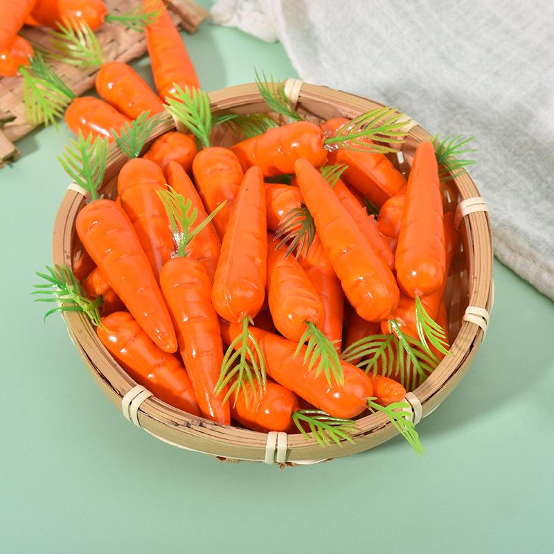 Plastik Rettich und Karotte Künstliches Gemüse Ausstellungsmodell für Bildung und Dekoration