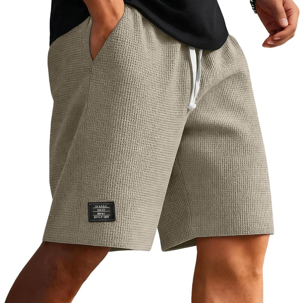 Pantaloncini Casual da Uomo Vita Elastica Coulisse Spiaggia Corsa Allenamento Corti Leggeri Larghi Pantaloncini Estivi