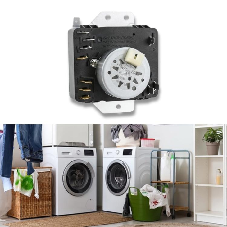 Wear Resistant Dryer Timer Energy Saving Design Simple Setup Plastic and Metal Texture for Efficient Home Appliance Use