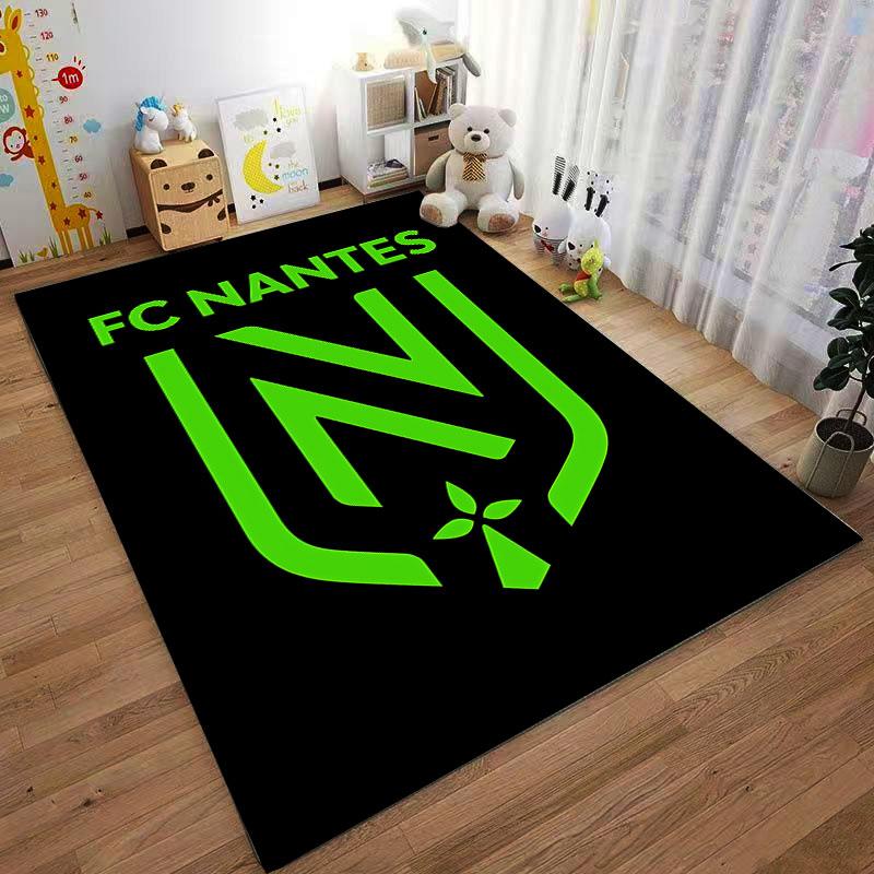 FC Nantes Green Logo Carpet suitable as a non-slip mat for the living room or bedroom sofa