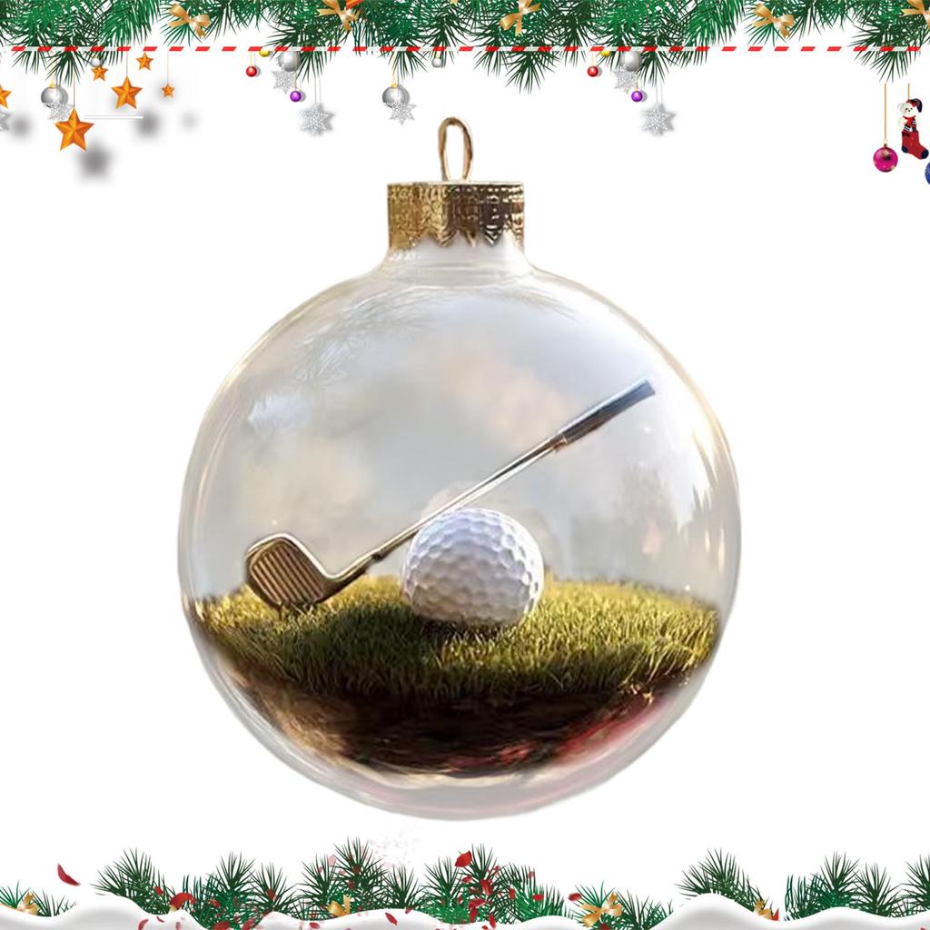3D Weihnachtsbaumkugeln Ornamente Mini Baseball Golf Tennis Fußball Aufhängbare Sportbälle Weihnachtsbaumschmuck