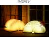 3D Folding Creative LED Night Light RGB Color USB Recharge Wooden Book Light Decor Bedroom Desk Table Lamp for Kid Brithday Gift