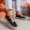 Spring New Canvas Shoes Women Flat Sports Leisure Women Shoe Soft Bottom Comfortable Black Cloth Shoes Sneakers 40