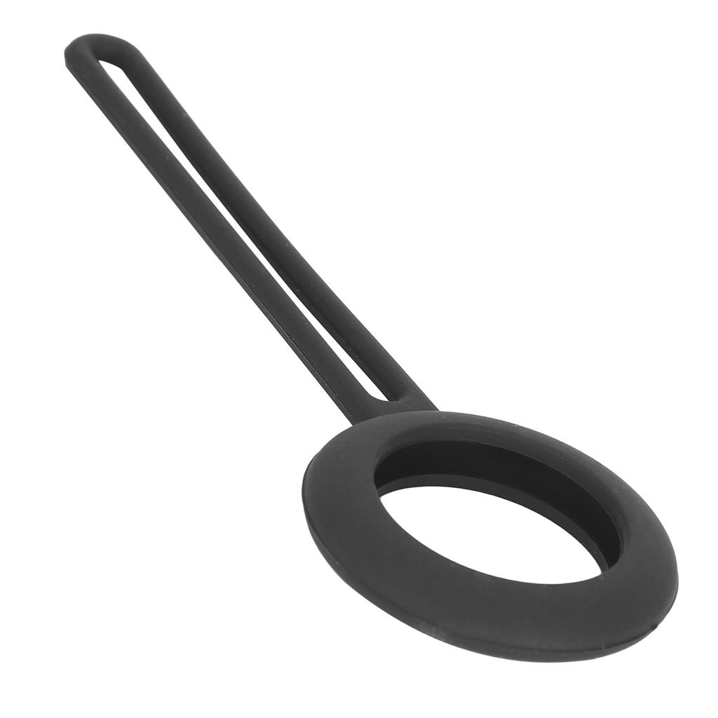 Silicone Loop Protective Case Cover Portable AntiScratch Protector Shell for IOS Locator(Black )