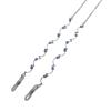 Yabushita YWN209 Glasses Handmade Metal Eyeglass Thin Made in Japan Cord, Chain, Chain, (3-SV)