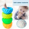 6pcs Montessori Develop Baby's Tactile Senses Toy Soft Rubber Baby Touch Hand Ball Toys