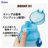Skater Water Dishwasher Made in Sanrio Doraemon POP Boys and Kids' Direct-Drink Bottle, Plastic, 480ml, One-Push Open/Close, Safe, Japan, I'm Design,
