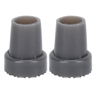 2pcs Crutch Feet Pads Wear Resistant Protective Round Foot Design 360 Degree Rotatable Thickened Rubber Canes Feet
